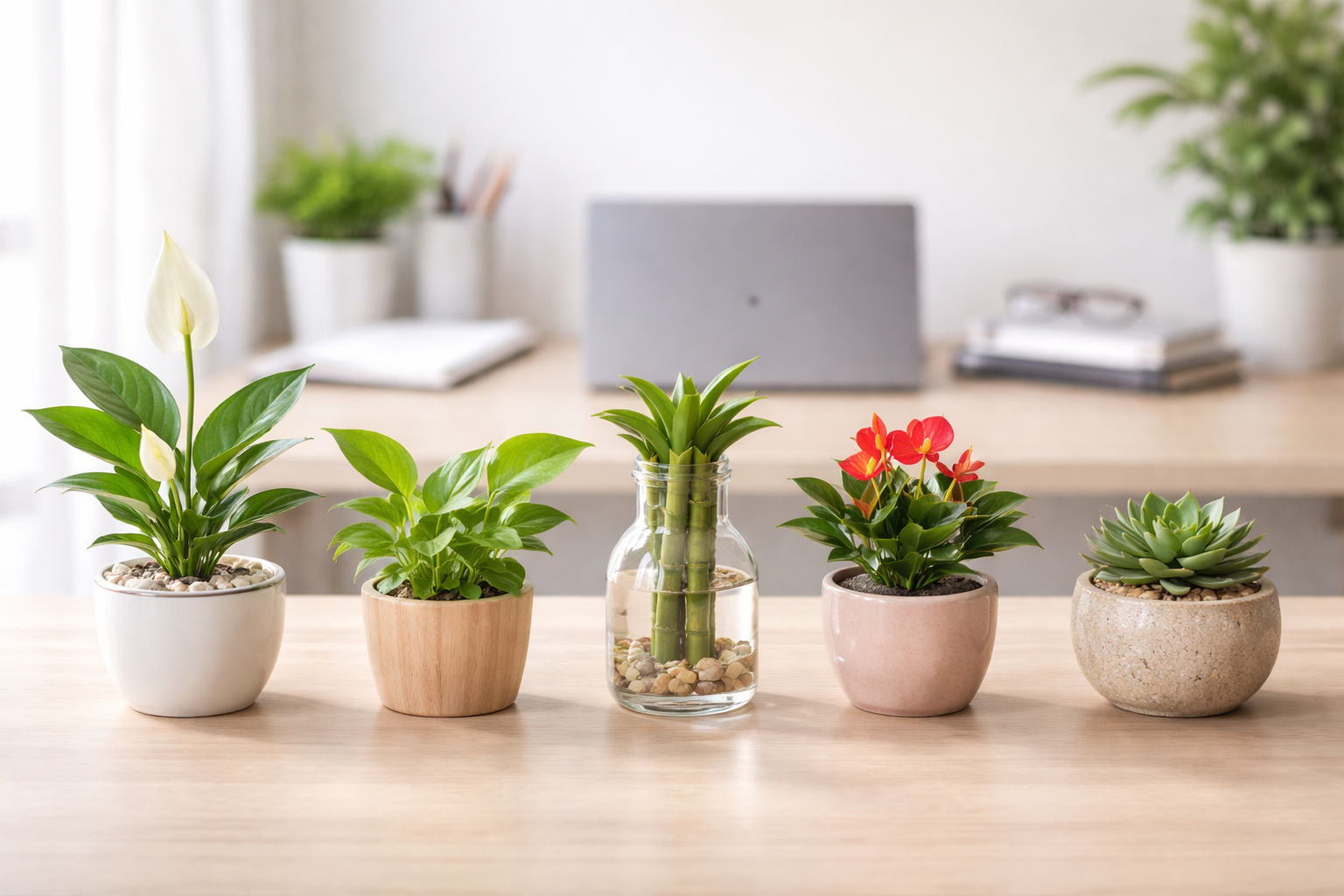 Cây phong thủy để bàn làm việc theo mệnh: Chọn đúng để hút tài lộc